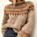 Klassischer Rollkragenpullover aus isländischer Wolle für den Winter