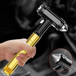 Robuster Notfallhammer für Autos mit Fensterbrecher und Gurtschneider