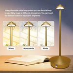 Kabellose LED Tischlampe mit Touch-Steuerung und dimmbaren Lichtmodi