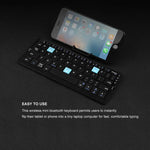 Elegante Faltbare Bluetooth-Tastatur mit Magnetständer für Tablets