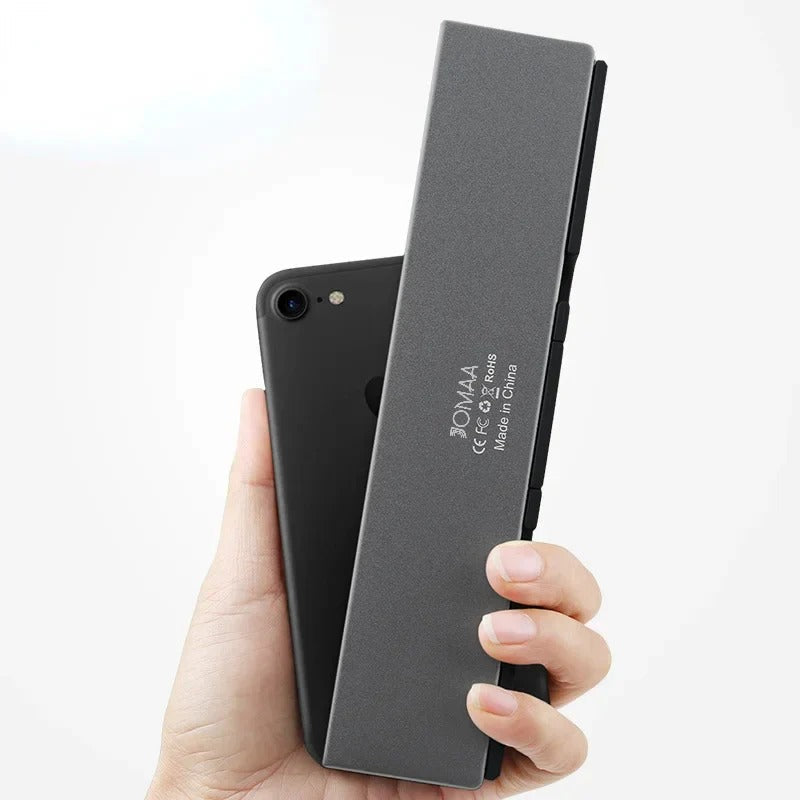 Elegante Faltbare Bluetooth-Tastatur mit Magnetständer für Tablets