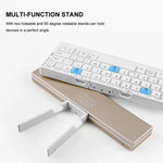 Ultraflaches faltbares Bluetooth-Tastaturset mit Halterung