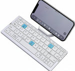 Ultraflaches faltbares Bluetooth-Tastaturset mit Halterung