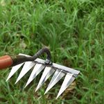 Präziser Gartenrechen aus Carbonstahl für Unkrautentfernung