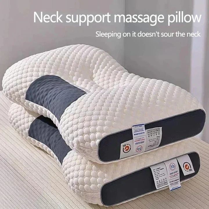 Ergonomisches Kopfkissen mit Memory-Schaum und Naturfaser-Kern