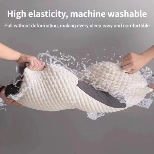 Ergonomisches Kopfkissen mit Memory-Schaum und Naturfaser-Kern