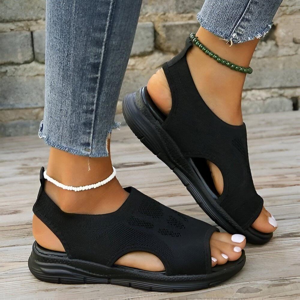 Bequeme Sandalen mit Fußgewölbeunterstützung und Polsterung