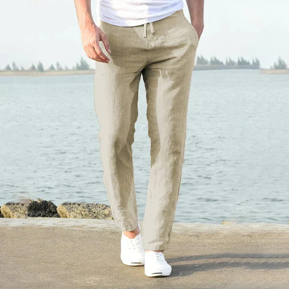 Luftige Leinenhose für Herren – Perfekt für den Frühling und Sommer