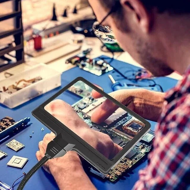 Stehende Vergrößerungslampe mit LED-Beleuchtung für präzise Arbeiten