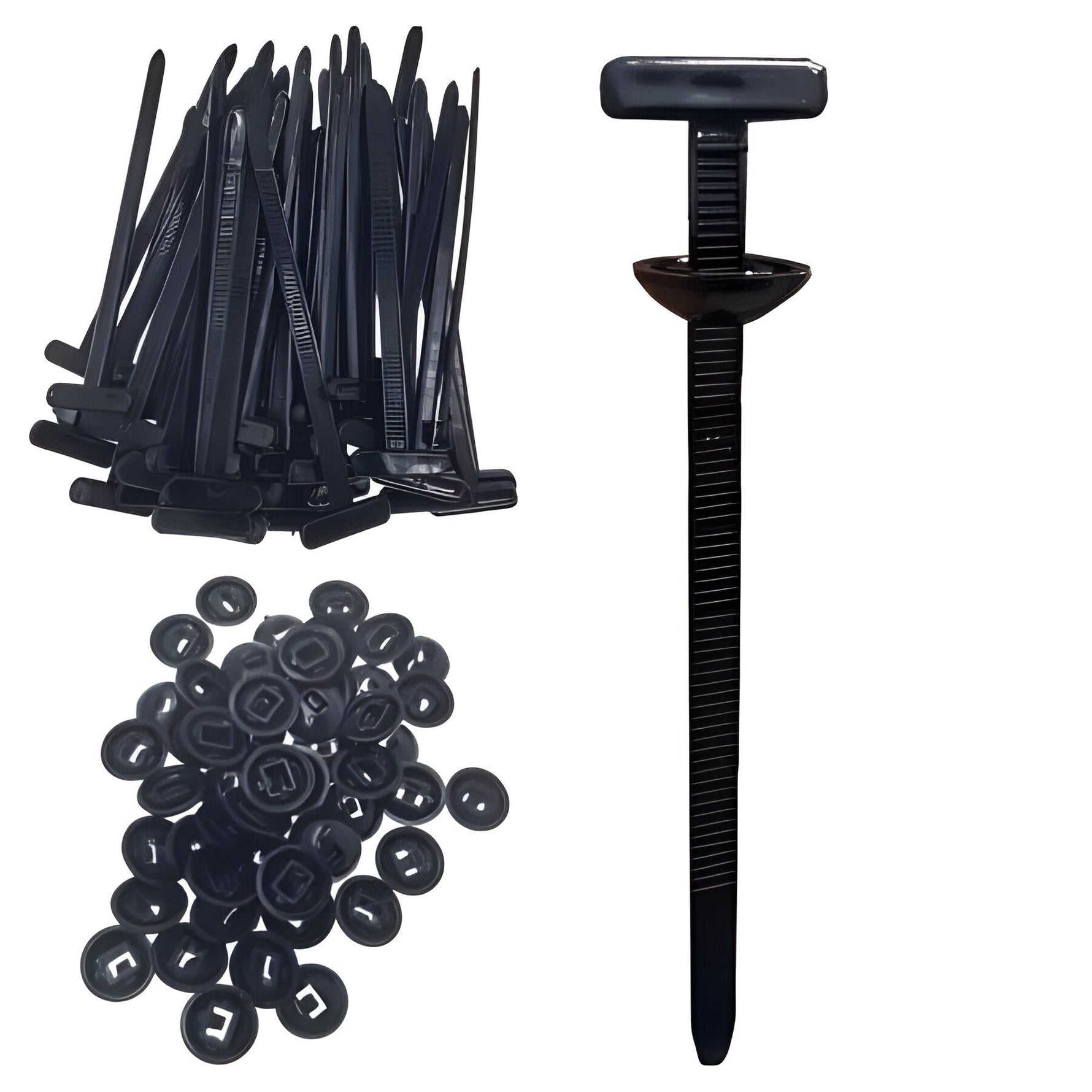 Kabelbinder Set aus Nylon, 50 Stück für effektive Kabelorganisation