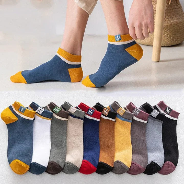 Hochwertige Herren Knöchelsocken – 20er Set in bunten Farben