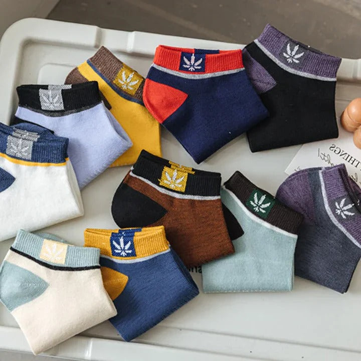 Hochwertige Herren Knöchelsocken – 20er Set in bunten Farben