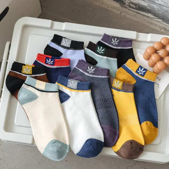 Hochwertige Herren Knöchelsocken – 20er Set in bunten Farben