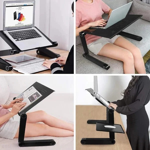 Anpassbarer Aluminium-Laptop-Ständer mit flexibler Mausablage