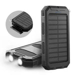 Tragbare Solarbatterie mit Doppelausgang für USB-Geräte