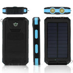 Tragbare Solar-Powerbank mit Dual-USB-Ausgängen
