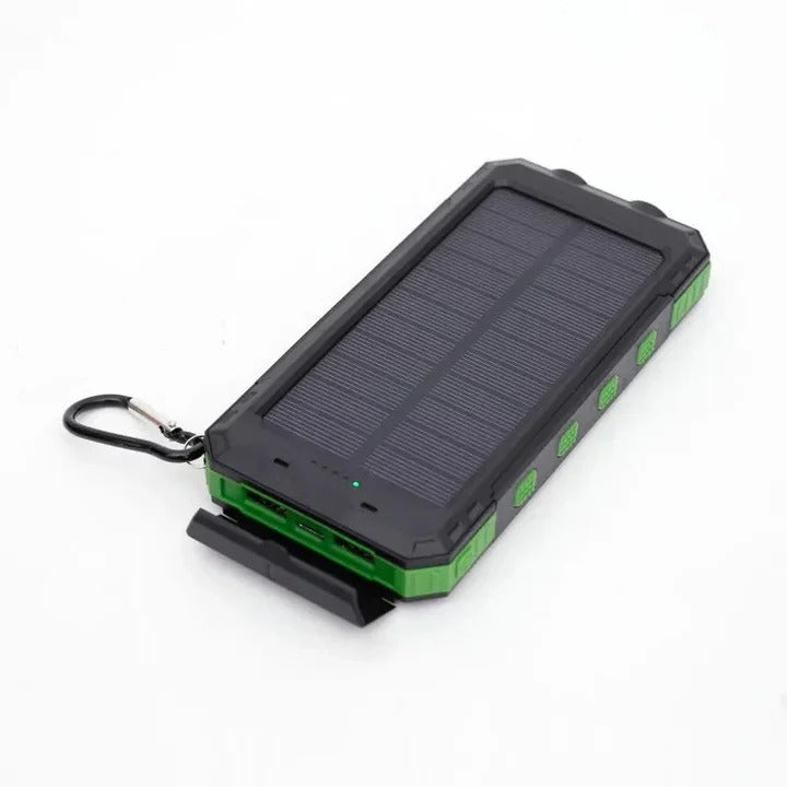 Tragbare Solar-Powerbank mit Dual-USB-Ausgängen