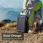 Tragbare Solarbatterie mit Doppelausgang für USB-Geräte
