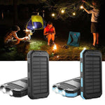 Tragbare Solarbatterie mit Doppelausgang für USB-Geräte