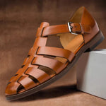 Herren Sandalen mit Verstellbaren Riemen und Offenem Zehenbereich