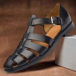 Herren-Sandalen mit Verstellbaren Riemen und Offenem Zehendesign