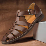 Herren-Sandalen mit Verstellbaren Riemen und Offenem Zehendesign
