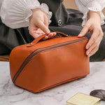 Makeup Organizer Tasche mit PU-Oberfläche und breitem Zugang