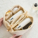 Makeup Organizer Tasche mit PU-Oberfläche und breitem Zugang