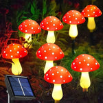 Solarbetriebene LED-Pilzlichter für den Garten mit Bodensteckern