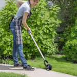 Verstellbarer Rasenkantenstecher mit Rollenunterstützung