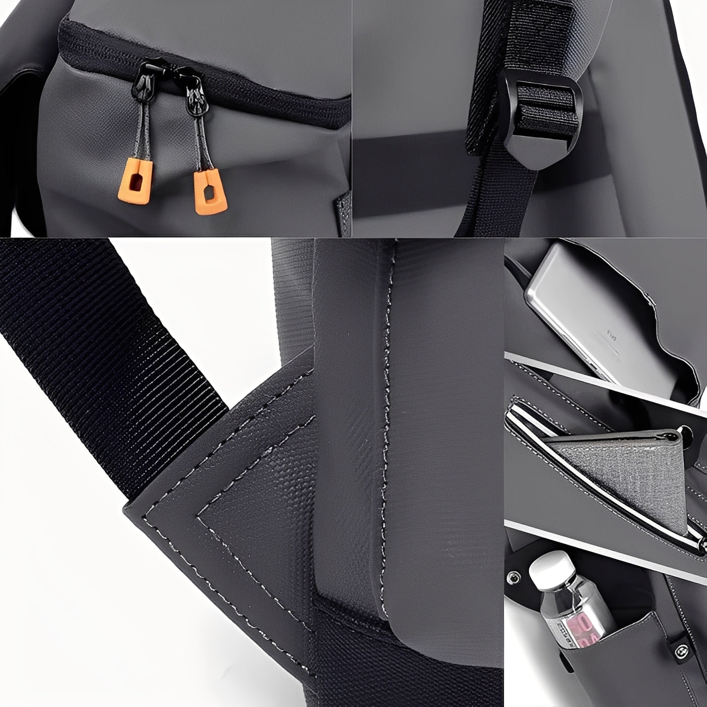 Praktischer Rucksack mit USB-Anschluss und Laptopfach