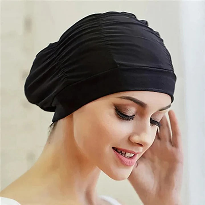 Stylische Schwimmhaube im Turban-Design für Schwimmer