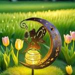 Solarbetriebene Gartenleuchte mit dekorativem Design