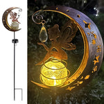 Solarbetriebene Gartenleuchte mit dekorativem Design