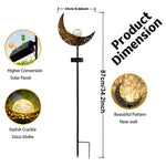 Solarbetriebene Gartenleuchte mit dekorativem Design