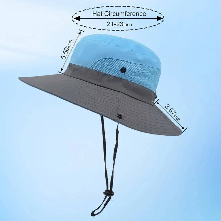 Faltbare Sonnenmütze für Outdoor-Aktivitäten mit breiter Krempe