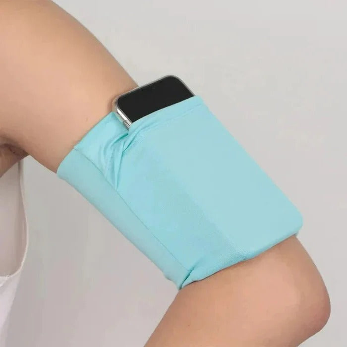Verstellbare Sportarmtasche für Handy beim Laufen und Training