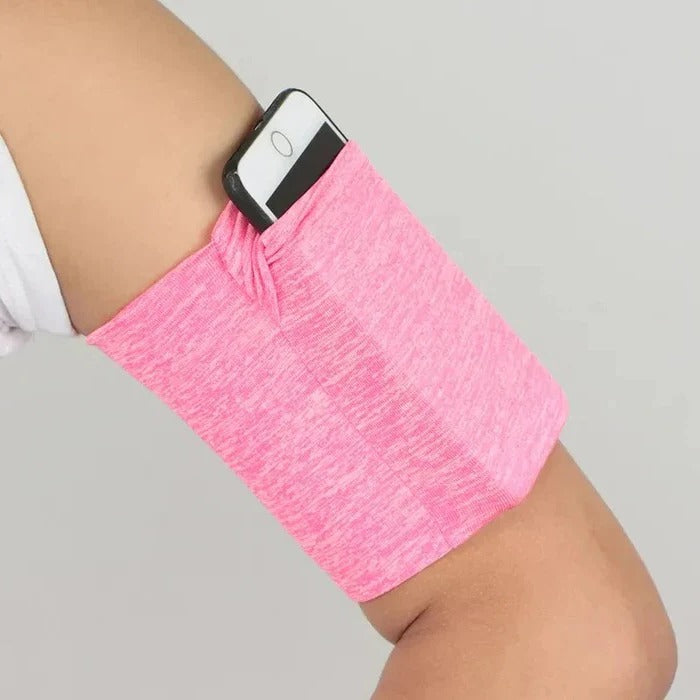 Sportliches Armband mit Verstellbarem Handyfach für Training und Lauf