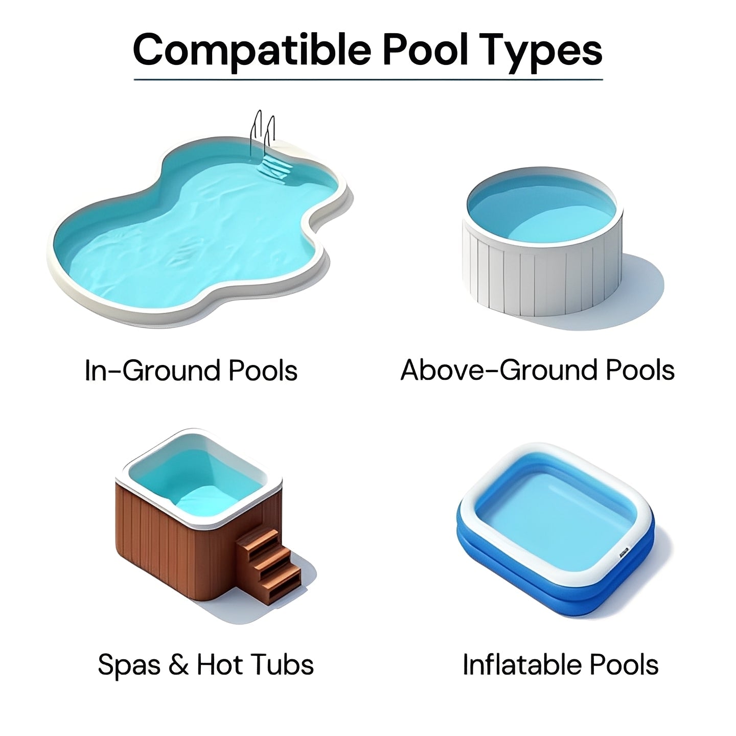 Kabelloser Handstaubsauger für Pools