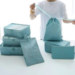 Reiseorganisationsset aus 7 Taschen mit Netzfenstern