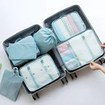 Reiseorganisationsset mit 7 praktischen Taschen