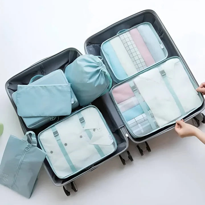 Reiseorganisationsset mit 7 praktischen Taschen