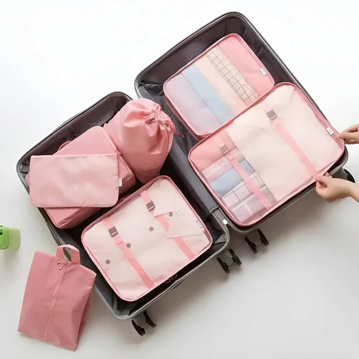Reiseorganisationsset mit 7 praktischen Taschen