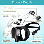 Vielseitige Schnorchelmaske mit Trockenoberteil und Anpassbarem Riemen