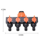 Gartenwassersplitter mit Vier Anschlüssen