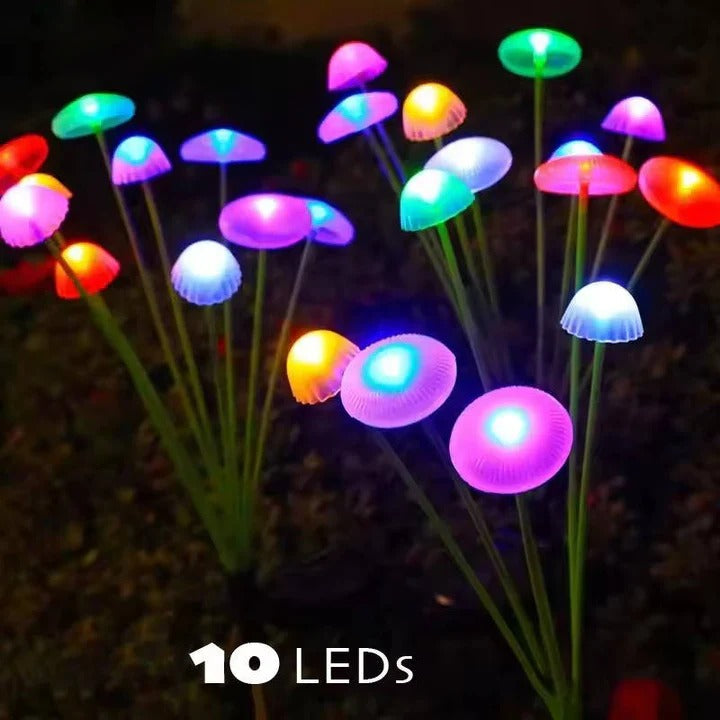 Solarleuchte im Quallen-Design mit Farbwechsel-LEDs