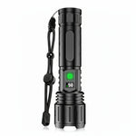Hochleistungs-LED-Taschenlampe mit Zoom-Funktion für den Außenbereich