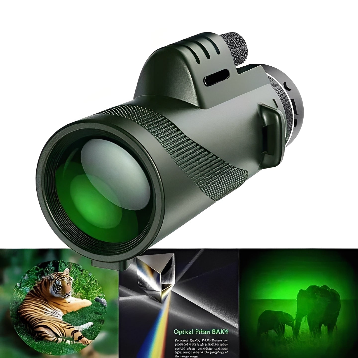 Kompakter Fernglas mit Zoom für Fernsicht