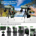 Kompakter Fernglas mit Zoom für Fernsicht