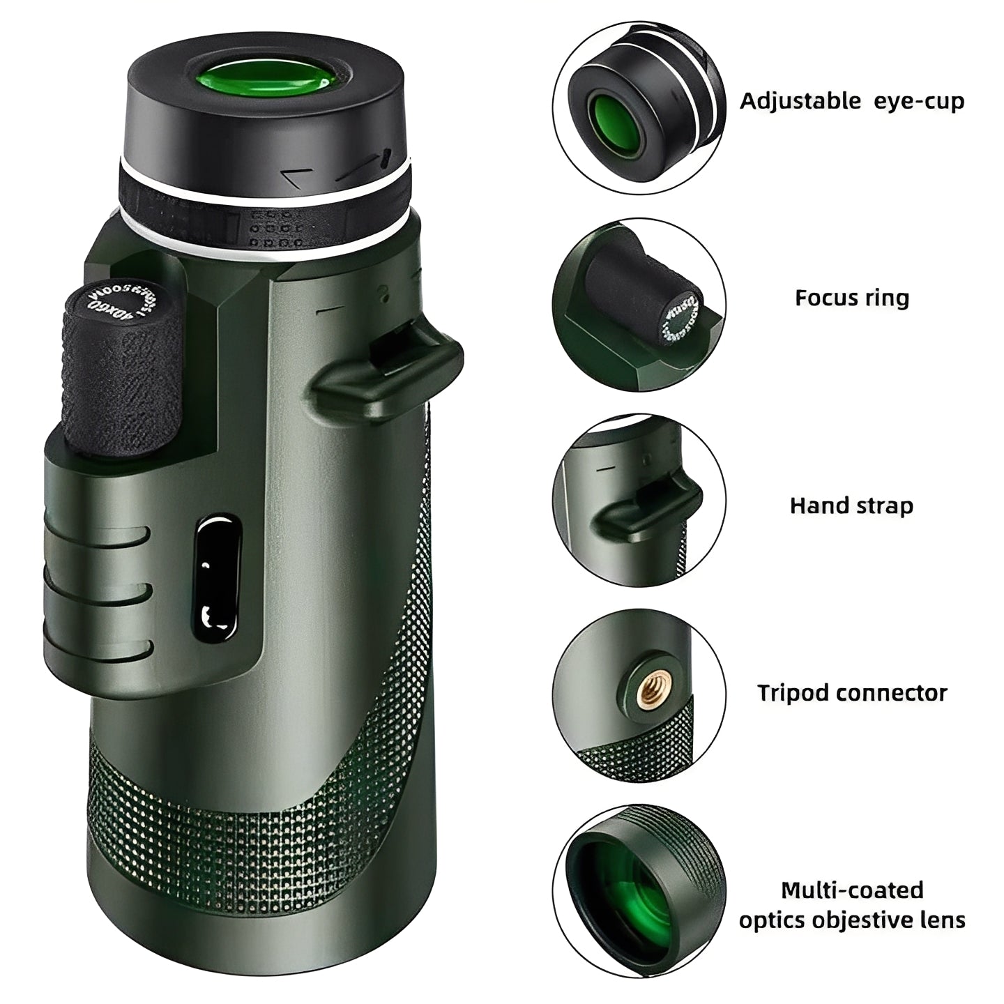 Kompakter Fernglas mit Zoom für Fernsicht